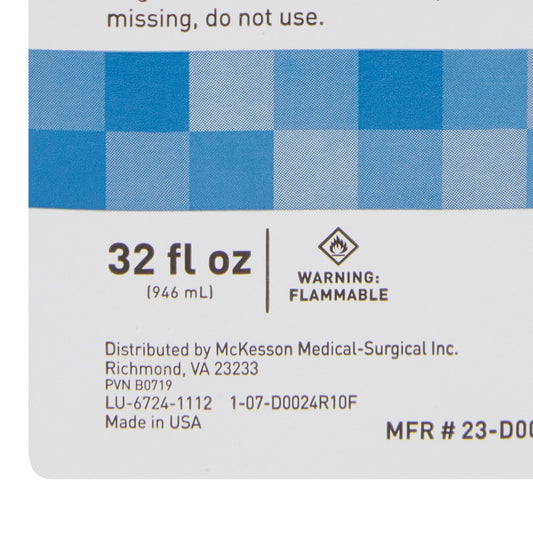 Antiseptic Isopropyl Alcohol McKesson Brand Topical Liquid 32 oz. Bottle